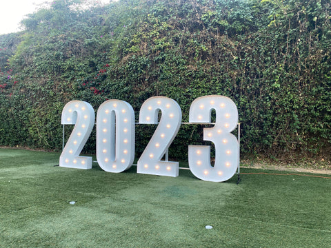 Large Marquee Numbers 4ft 5ft up to 6ft tall | Large Light Up Numbers Birthday Numbers Large Number Light | Wedding Anniversary Proposal