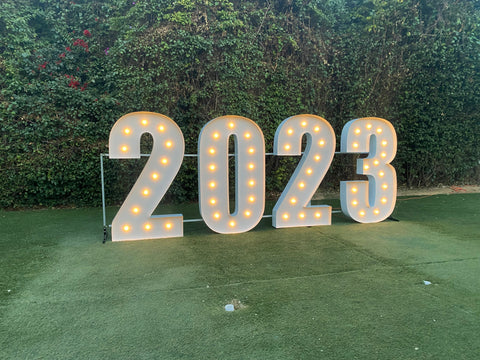 Large Marquee Numbers 4ft 5ft up to 6ft tall | Large Light Up Numbers Birthday Numbers Large Number Light | Wedding Anniversary Proposal