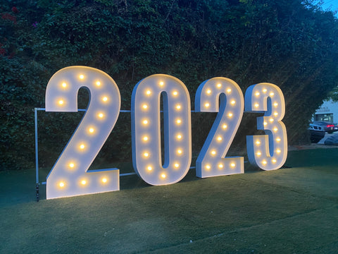 Large Marquee Numbers 4ft 5ft up to 6ft tall | Large Light Up Numbers Birthday Numbers Large Number Light | Wedding Anniversary Proposal