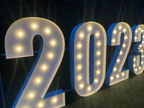 Large Marquee Numbers 4ft 5ft up to 6ft tall | Large Light Up Numbers Birthday Numbers Large Number Light | Wedding Anniversary Proposal