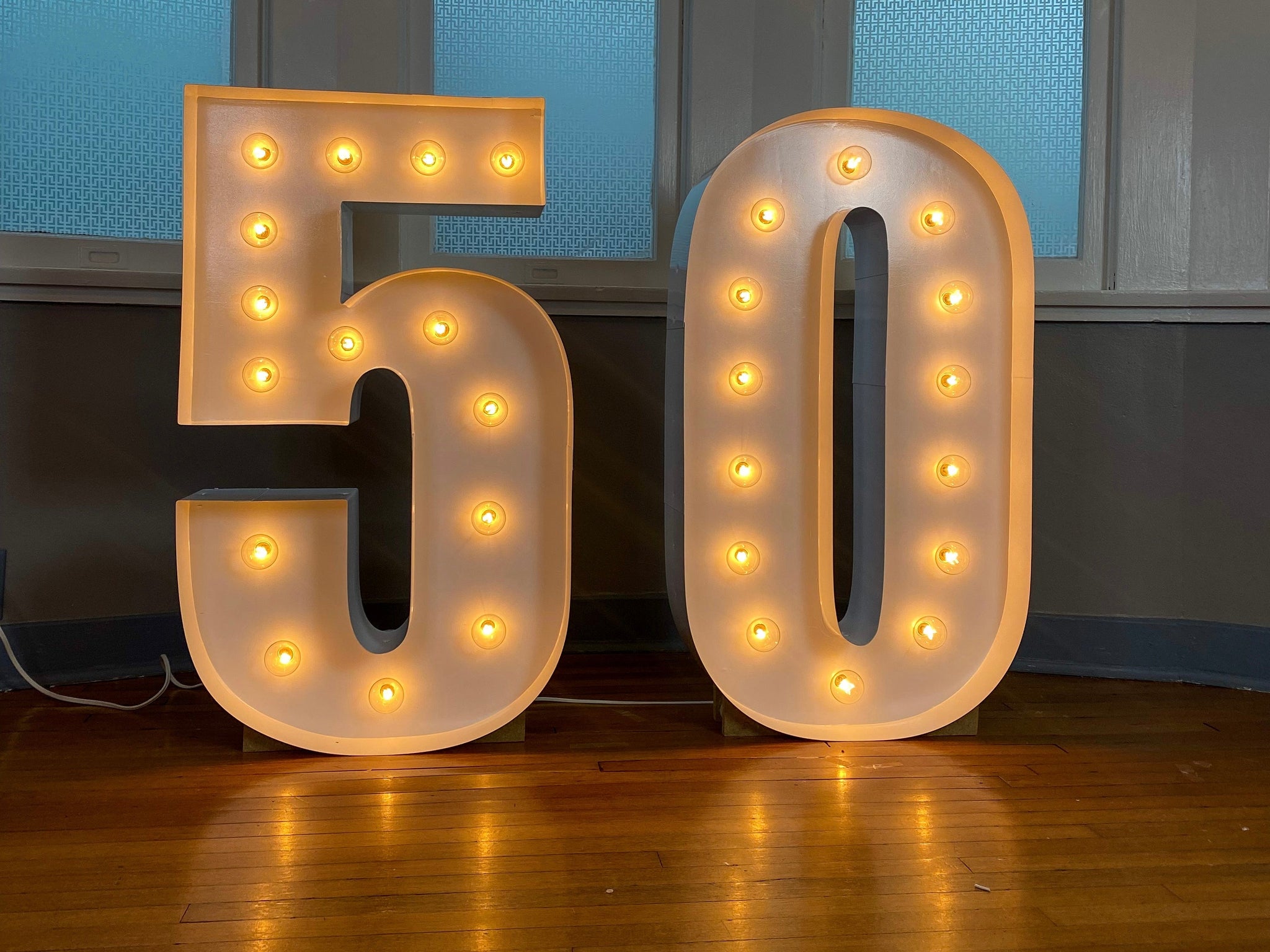 Large Marquee Numbers 4ft Tall 5ft Tall | Giant Light Up Numbers | Birthday Numbers | Large Number Light | LED Letter Lights