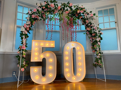 Large Marquee Numbers 4ft Tall 5ft Tall | Giant Light Up Numbers | Birthday Numbers | Large Number Light | LED Letter Lights